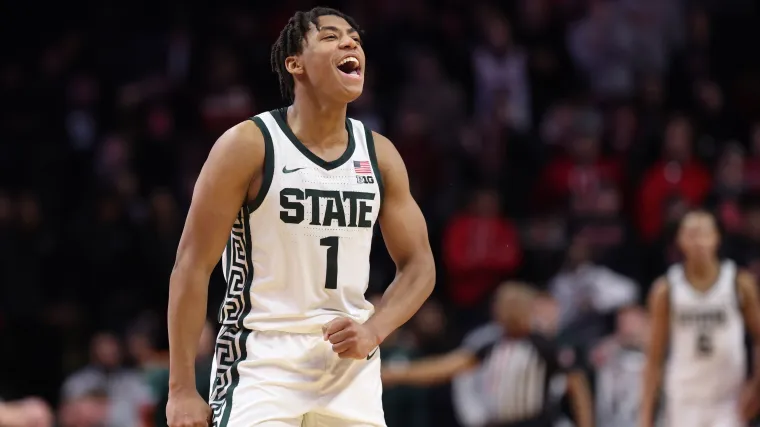 Watch: Michigan State’s Jeremy Fears Jr. groin kick technical foul on Michigan’s Elliot Cadeau