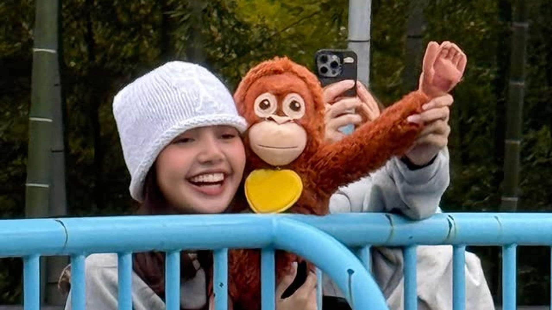 Lisa of Blackpink shows off her sweet encounter with ‘Punch,’ the viral baby monkey rejected by his mother